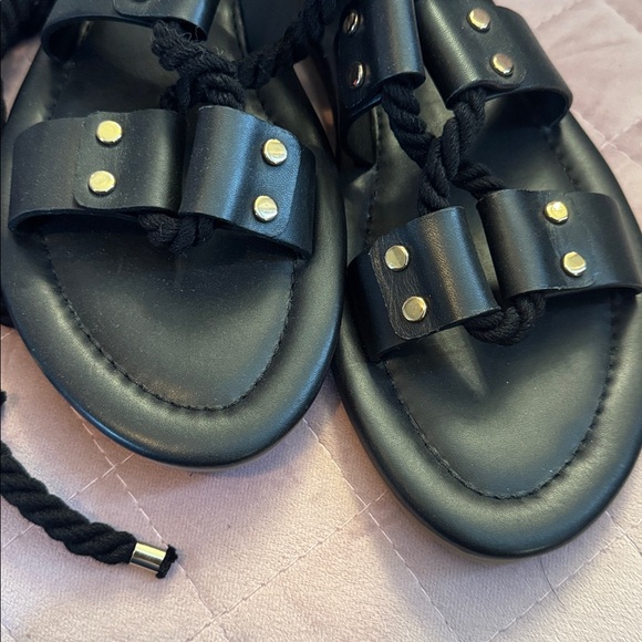 ULLA JOHNSON EVA ROPE TIE FLAT SANDALS 41 - Picture 5 of 8